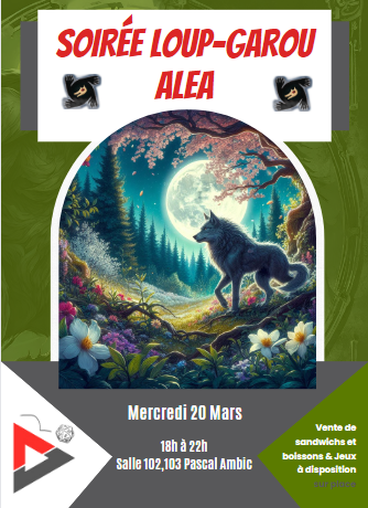 Affiche soirée Loup-Garou